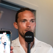 Tom Pettersson och lagkamraterna Noel Törnqvist, Ludwig Malachowski Thorell och Måns Isaksson.