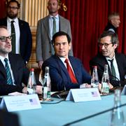 Marco Rubio i mitten, arkivbild. 