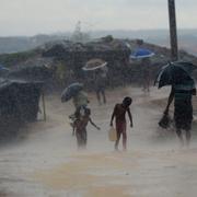 Rohingyer har sökt skydd i ett läger i Bangladesh. Den här bilden togs i oktober 2017.