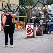 Arkivbild från Pusher Street i Christiania.