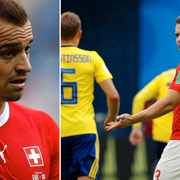 Xherdan Shaqiri, till vänster.