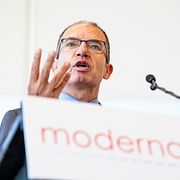Stephane Bancel, vd för Moderna Therapeutics. Arkivbild.