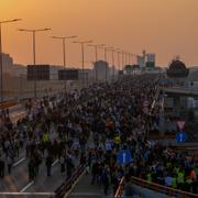 Protester i Belgrad 19 maj.