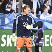 Malmö FF:s målvakt Johan Dahlin.