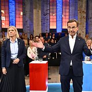 Magdalena Andersson (S) och Ulf Kristersson (M).
