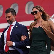 Donald Trump Jr och hans fru Bettina gifte sig tidigare i år.