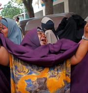 Kvinna sörjer efter ett terrordåd i Somalia. Farah Abdi Warsameharah / AP