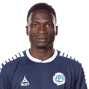 Den ugandiske landslagsspelaren David Owori när han spelade i Utsiktens BK och Ugandas huvudstad Kampala.