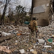 Kostiantynivka har precis som andra ukrainska frontstäder bombats grundligt av Ryssland. Bilden är från oktober.