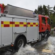 Räddningstjänsten rycker ut under veckans regnoväder.