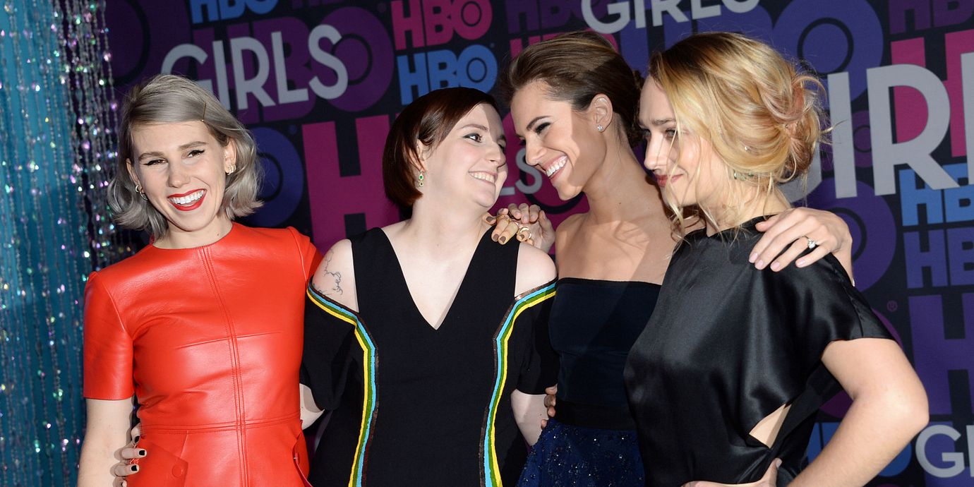 Arkivbild från 2015: Zosia Mamet, Lena Dunham, Allison Williams och Jemima Kirke under premiären av den fjärde säsongen.