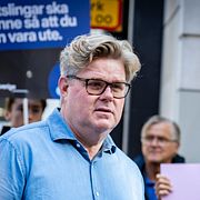 Justitieminister Gunnar Strömmer och försvarsminister Pål Jonson.