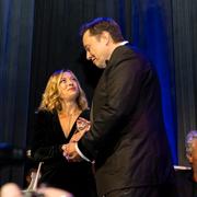 Giorgia Meloni och Elon Musk på gala i septeber 2024. 