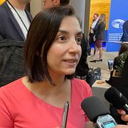 Arkivbild: Svenska parlamentarikern Evin Incir i EU-parlamentet.