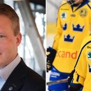 Svenska ishockeyförbundets ordförande Anders Larsson. Damkronorna.