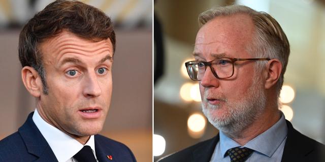 Macron, Pehrson. Arkivbilder. TT