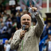 Mohammad Bagher Ghalibaf at a campaign event in Tehran, Iran.