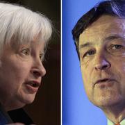 Fedchefen Janet Yellen och Fedledamoten Jeffrey Lacker verkar inte helt överens om hur många räntehöjningar som behövs nästa år.