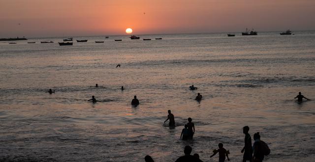 Solnedgång över Stilla havet i Lima, Peru Rodrigo Abd / AP