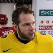 Filip Gustavsson efter matchen mot Polen. 