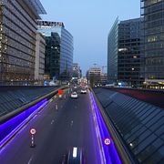 EU-kvarteren i Bryssel med Europeiska rådets byggnad till vänster.