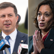 Gretchen Whitmer, Pete Buttigieg och Kamala Harris. 