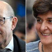 Jean-Yves Le Drian och Sylvie Goulard. 