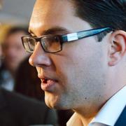 Jimmie Åkesson och Linus Bylund.