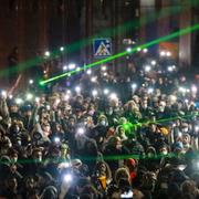 Demonstrationer i Tbilisi.