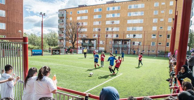 Fotbollsplan i Husby. Arkivbild. Lars Pehrson/SvD/TT