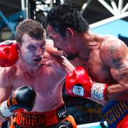 Jeff Horn (till vänster) besegrade Manny Pacquiao på hemmaplan.