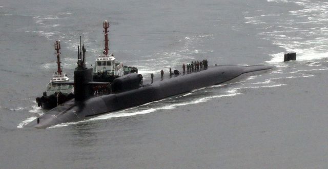 Atomubåten USS Michigan. Jo Jung-ho / TT NYHETSBYRÅN