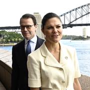 Prins Daniel och kronprinsessan Victoria i Sydney.