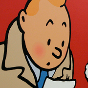 Tintin och hans hund Milou. Peter Jackson.
