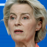 EU-kommissionens högkvarter i Bryssel. Ursula von der Leyen.