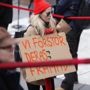 Demonstration för klimatet i Stockholm i april förra året.