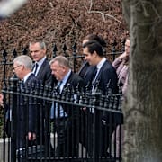 Danska delegationen efter mötet. 