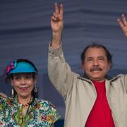 Vice president Rosario Murillo och Daniel Ortega.