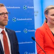 Arkivbild: Kristdemokraternas ekonomiskpolitiske talesperson Jakob Forssmed och partiledare Ebba Busch Thor