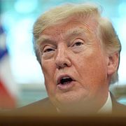 President Donald Trump i Ovala rummet.
