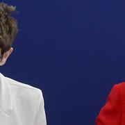 Annegret Kramp-Karrenbauer och Angela Merkel.