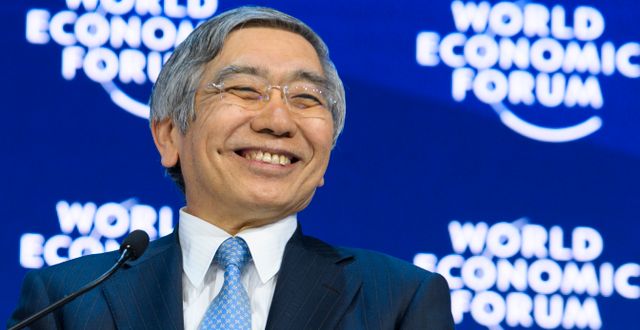 Japans avgående centralbankschef Haruhiko Kuroda. Arkivbild. Laurent Gillieron / AP
