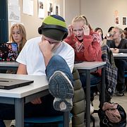 Elever på en norsk skola.