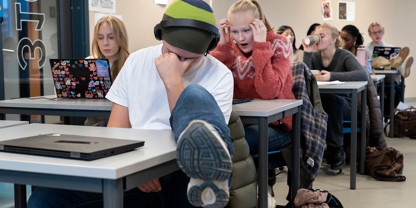 Elever på en norsk skola.