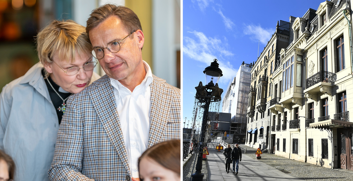 Statsministerparet Ulf Kristersson (M) och Birgitta Ed flyttade in i Sagerska 2022.