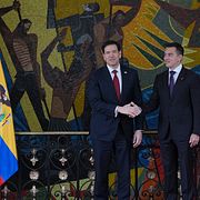 USA:s utrikesminister Marco Rubio med Ecuadors president Daniel Noboa.