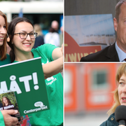 Annie Lööf (C) och Malin Björk (V) kampanjar. Anders Ygeman på S dagliga pressbriefing. 