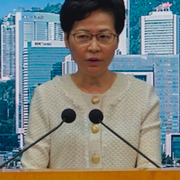Australiens premiärminister Scott Morrison/Hongkongledaren Carrie Lam.