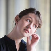 Den irländska författaren Sally Rooney under ett besök på bokmässan i Göteborg. Arkivbild.