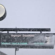 Bild från Åres tågstation under mellandagarna. 